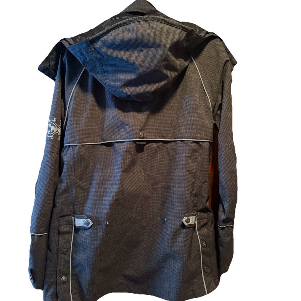 Kerrits Precip Waterproof Riding Equestrian Rain Jacket Women's Gray Size Large - Picture 4 of 16